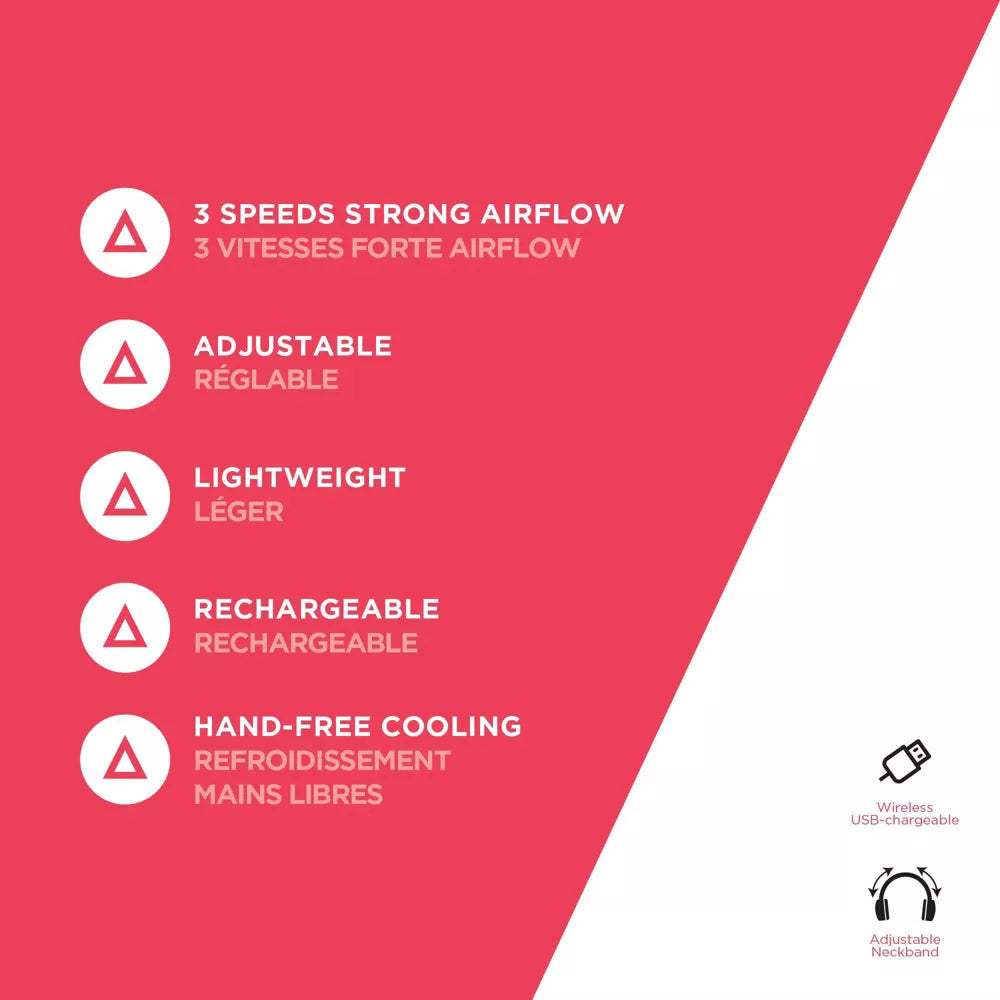 Frigidaire Portable Neck Cooling Fan - White