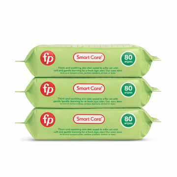 Fisher-Price Cucumber Baby Wipes (Pack of 3, 80-Count Each)