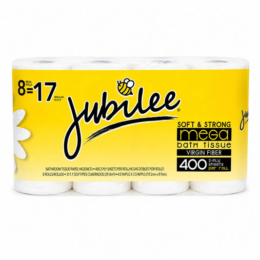Jubilee Soft & Strong Mega Bathroom Tissue (8-Roll, 400-Sheets Per Roll)