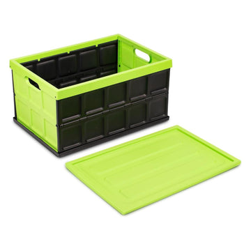 Glad Collapsible 48 Liter Storage Bin with Lid - Green