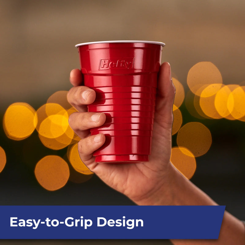 Hefty Party On Holiday 16 oz Disposable Cups (100-Pieces) - Assorted