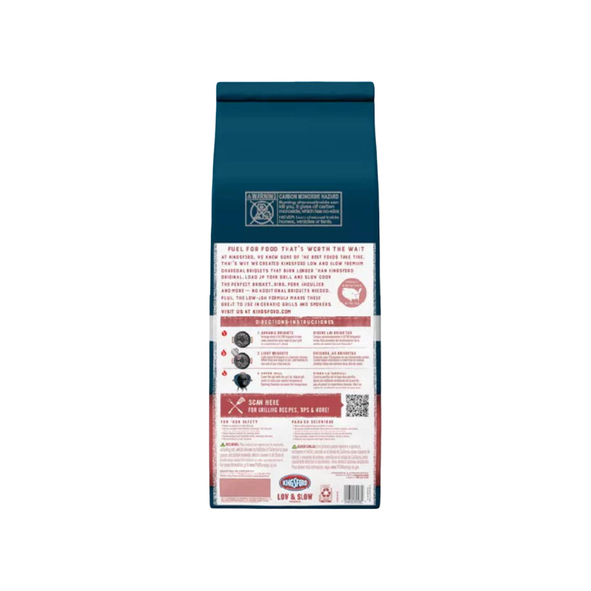 Kingsford Low & Slow Charcoal Briquettes (Pack of 2)