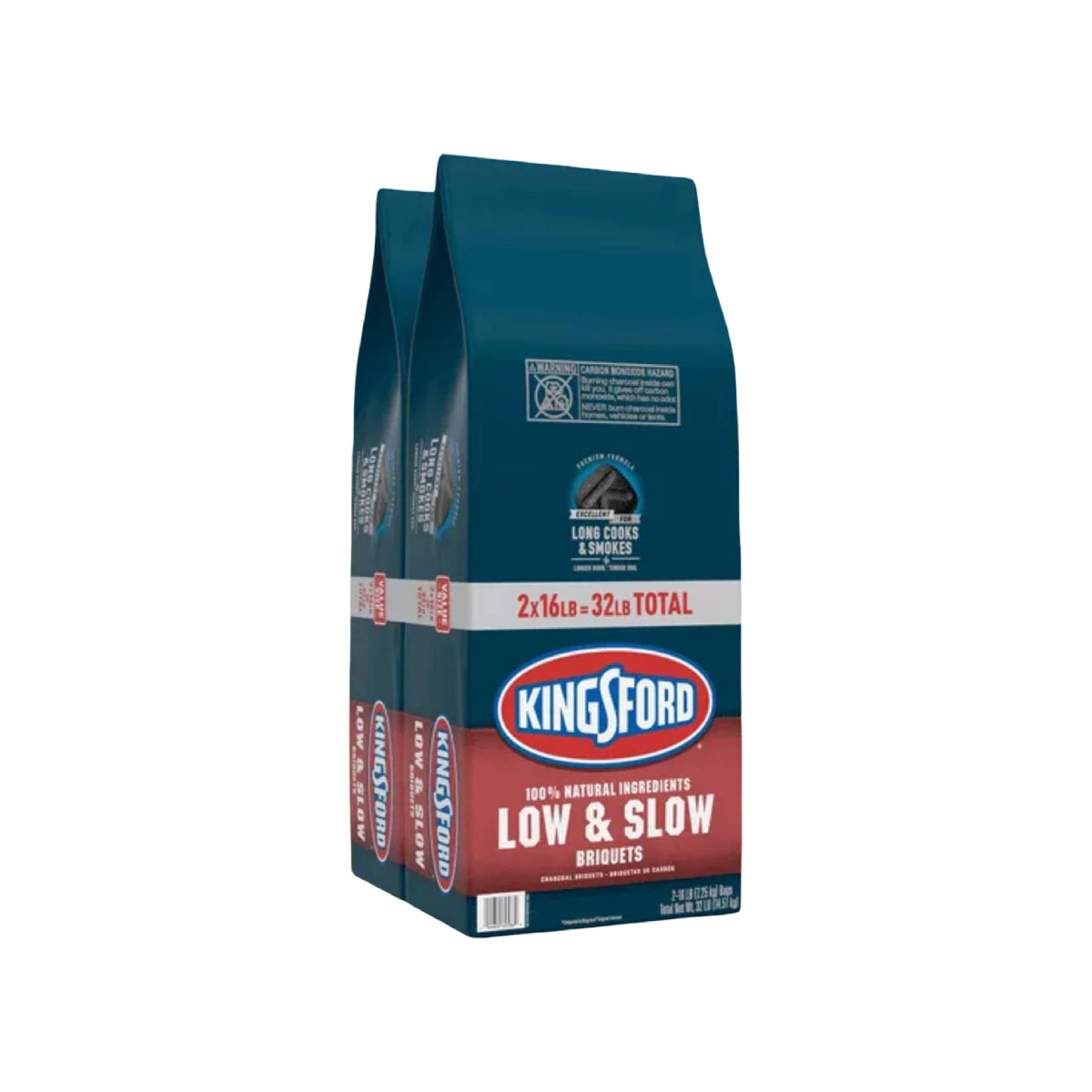 Kingsford Low & Slow Charcoal Briquettes (Pack of 2)