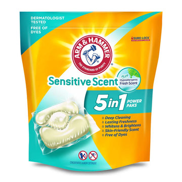 Arm & Hammer Sensitive Fresh Scent 5-in-1 Laundry Detergent Power Packs (14-Count)