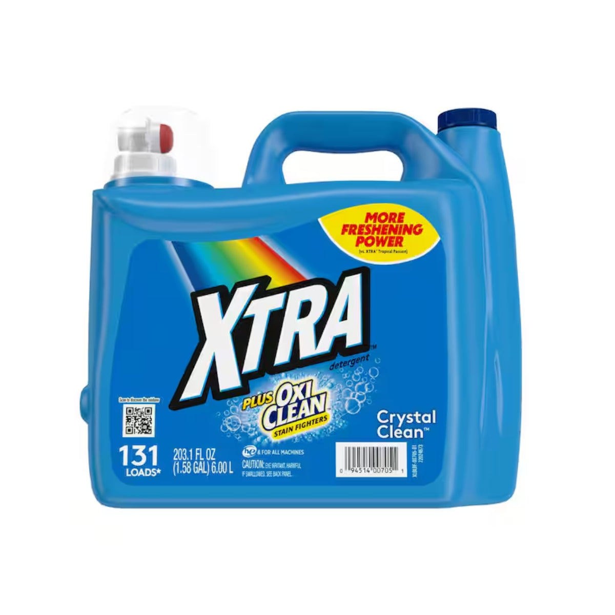Xtra 203.1 fl oz Plus OxiClean 131 Loads Liquid Laundry Detergent
