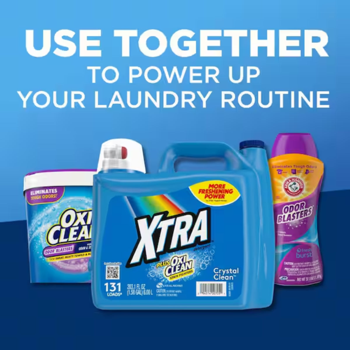 Xtra 203.1 fl oz Plus OxiClean 131 Loads Liquid Laundry Detergent