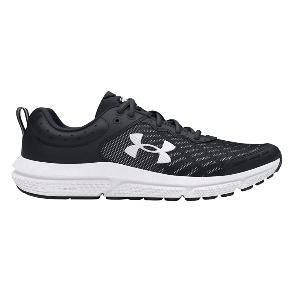 Under Armor Boy's Grade School UA Assert 10 Running Shoes (Size 4.5) - Black/White