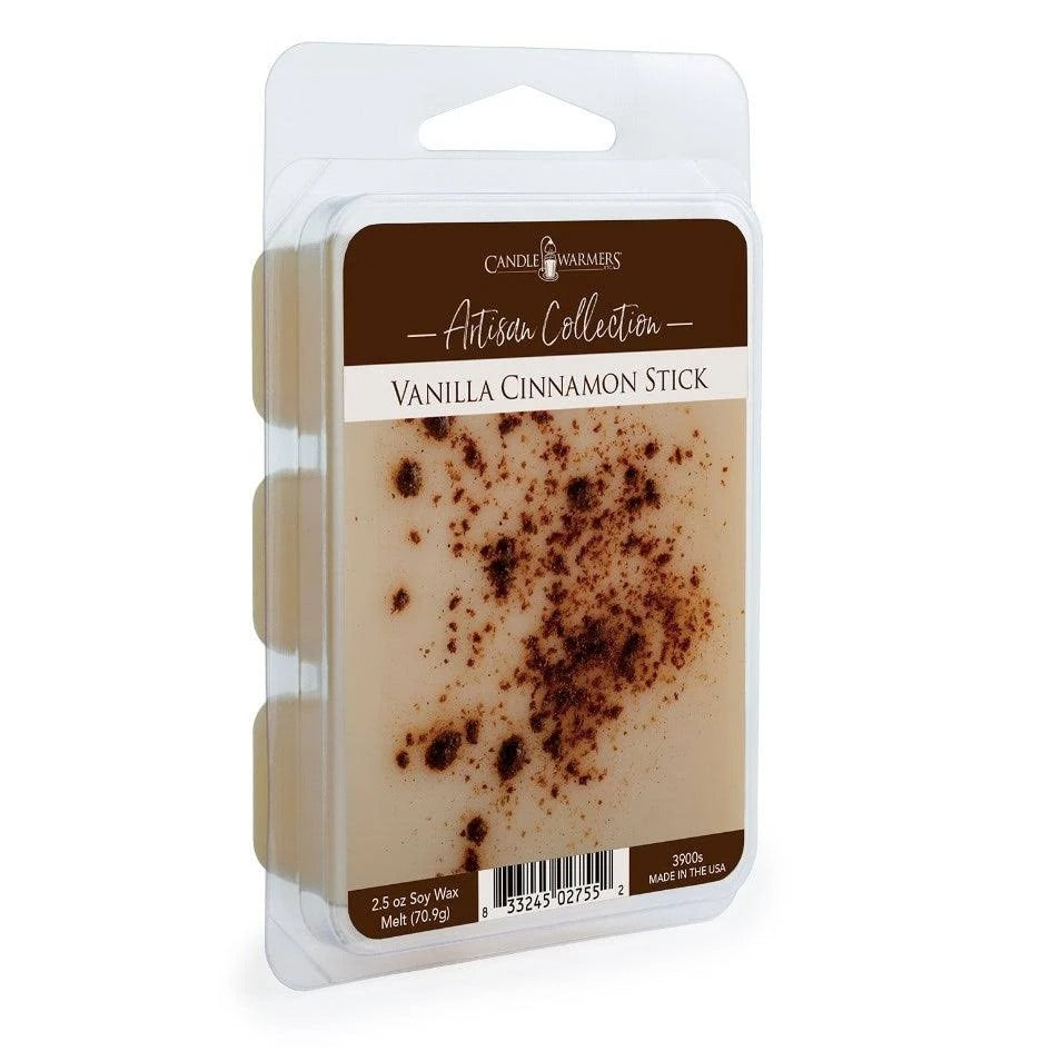 Candle Warmers 2.5oz Artisan Wax Melts Vanilla Cinnamon Stick