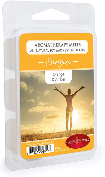 Calentadores de velas de 2,5 oz de cera derretida para aromaterapia - Energize