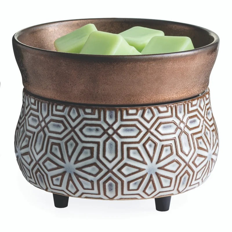 Candlewarmers 2 in 1 Classic Warmer Bronze Geometric