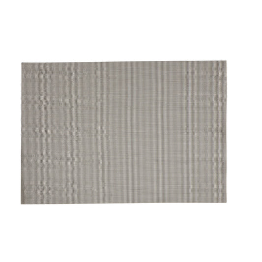 Harmar Elite 19" x 13" Vinyl Placemat with Woven Pattern - Grey