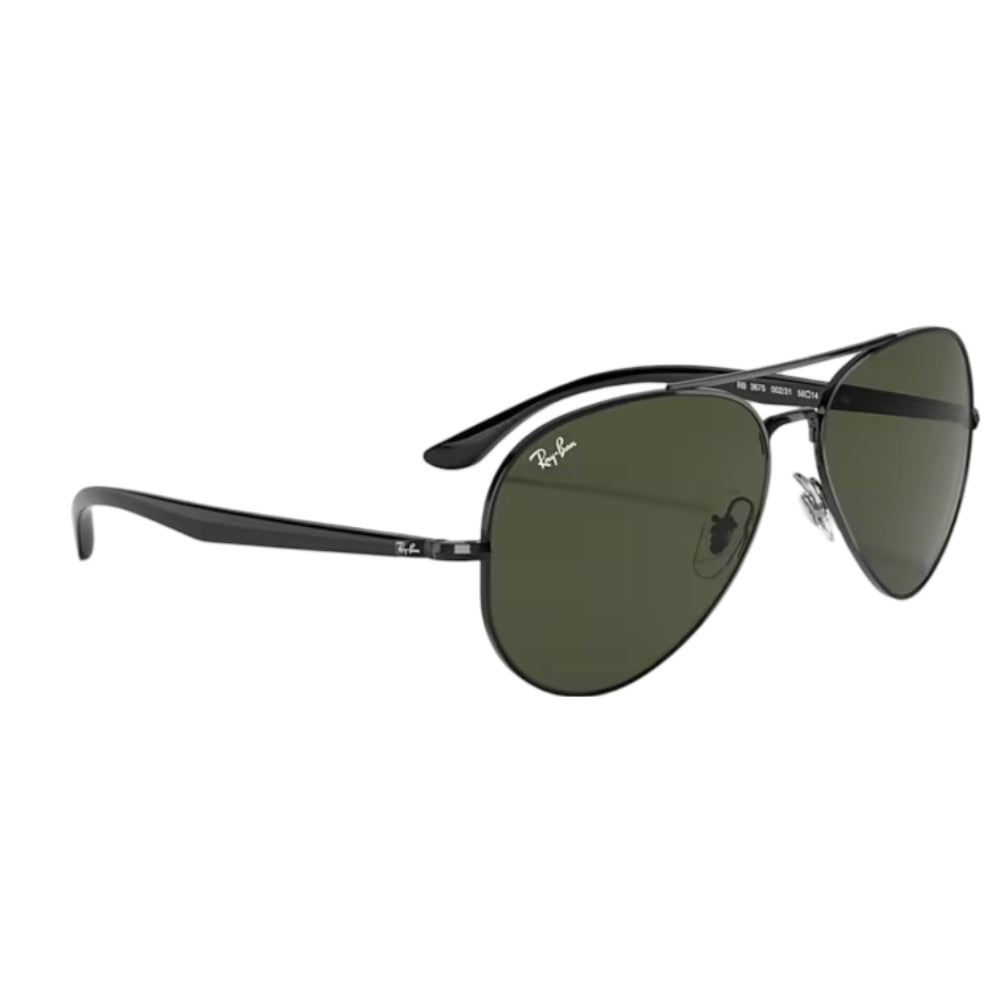 Ray-Ban 0RB3675 Unisex Pilot Solid Color Sunglasses
