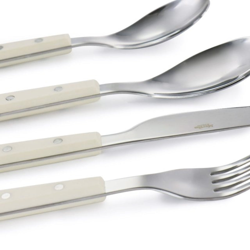 Martha Stewart Garden Cottage Stainless Steel Flatware Set (16-Pieces) - White