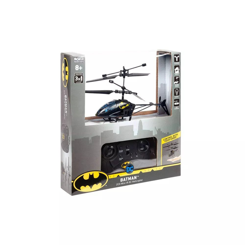 Helicóptero de infrarrojos de dos canales DC Batman de World Tech Toys