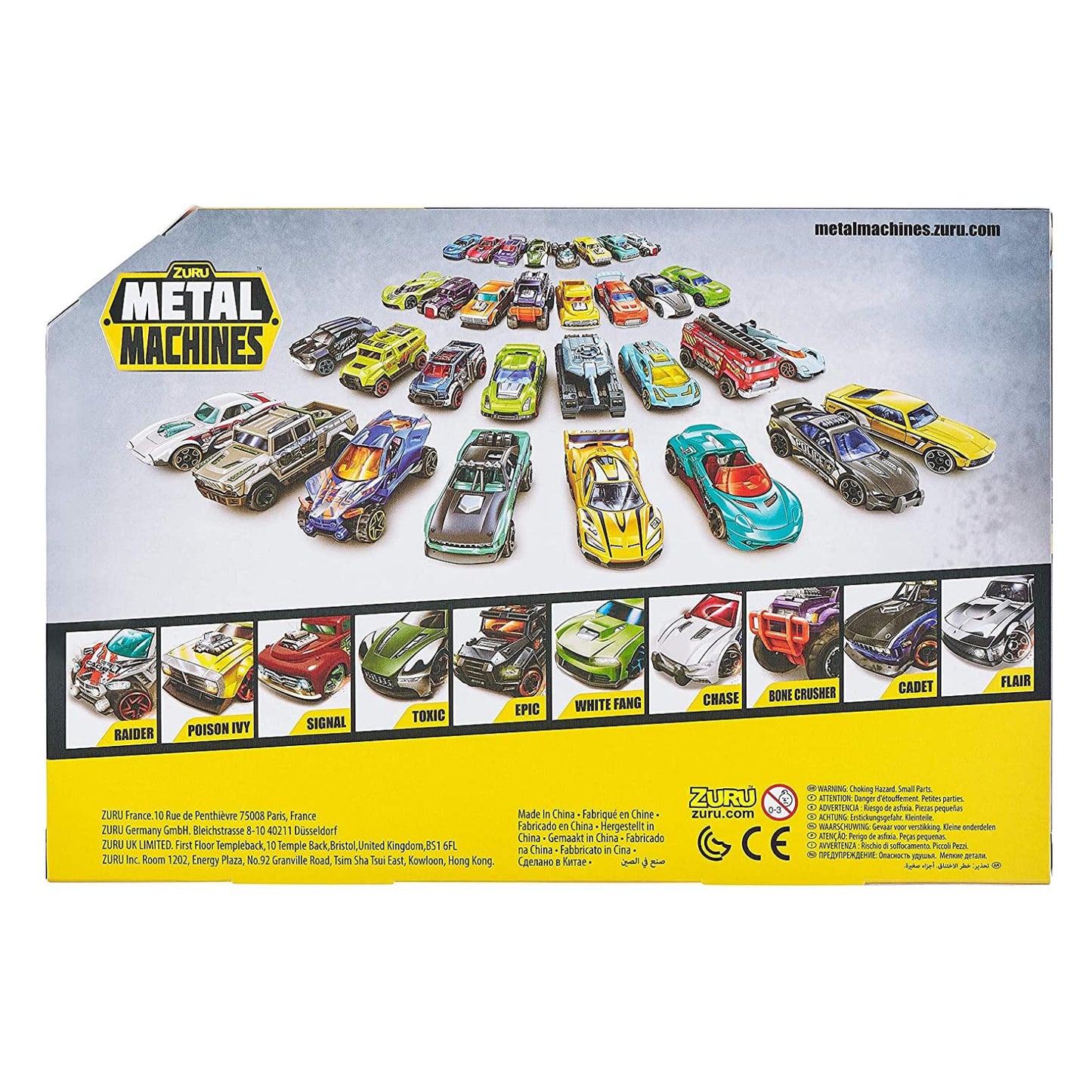 Metal Machines 10 Pack Diecast Car Toys Assortment