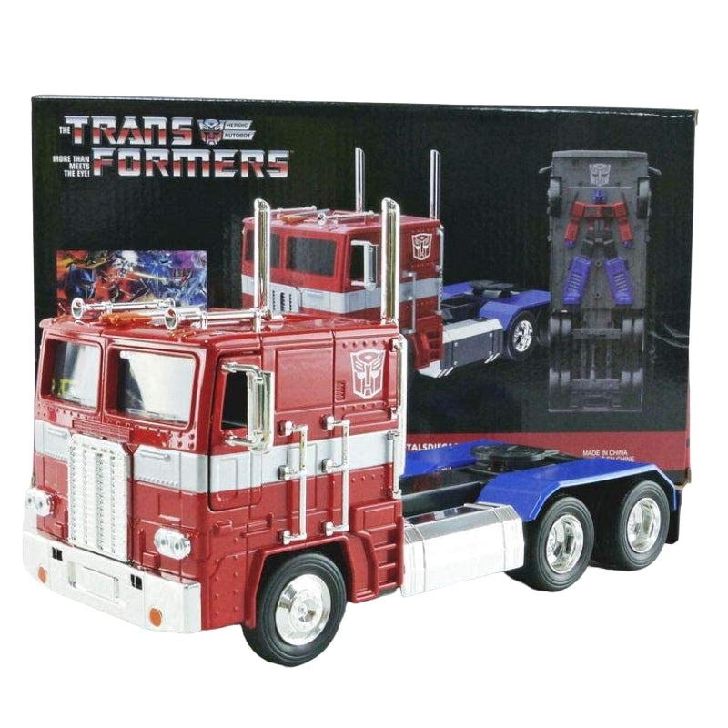 Jada Toys Transformers G1 Optimus Prime Truck with Robot Truck
