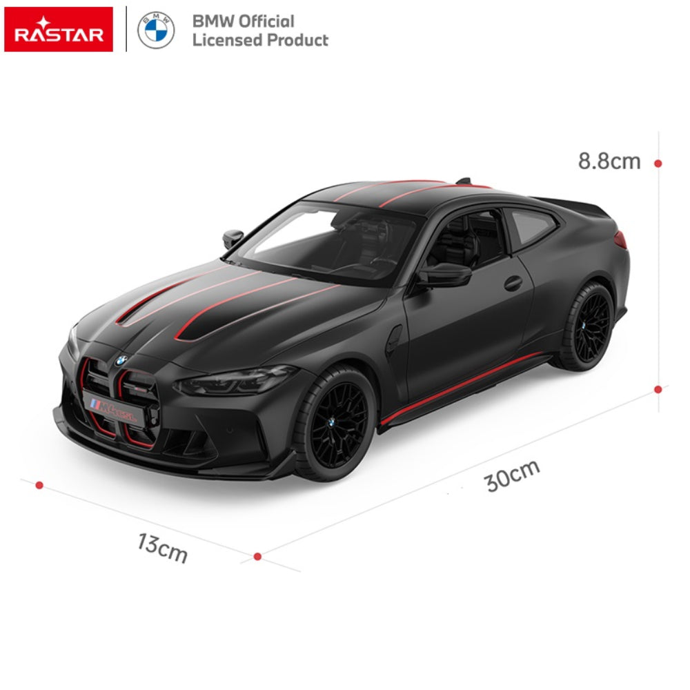 Coche de juguete a control remoto BMW M4 CSL Rastar RC 1:16 - Negro mate