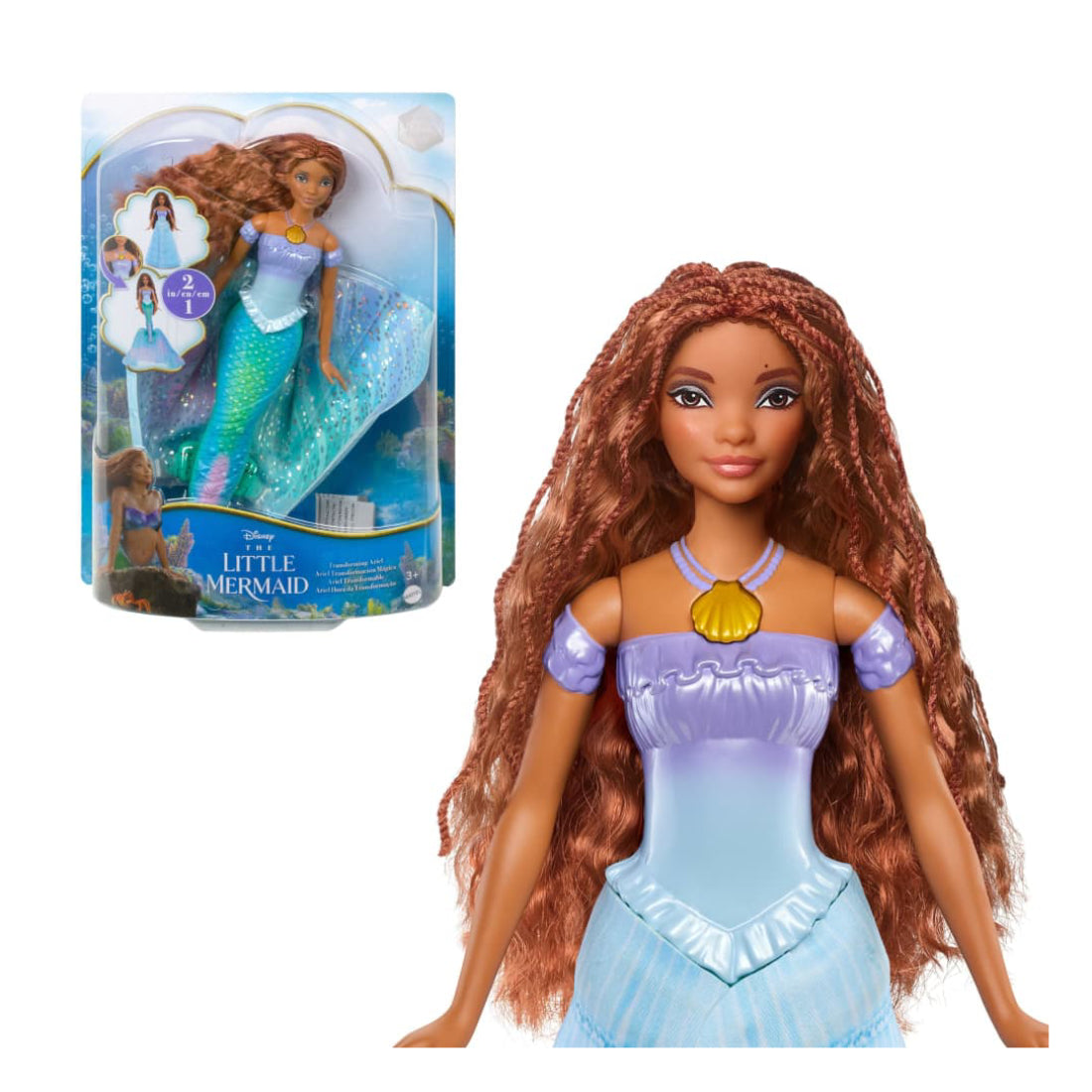 Mattel Disney The Little Mermaid Transforming Ariel Fashion Doll