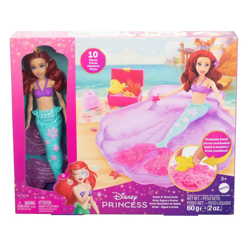 Muñeca Ariel de la princesa Disney, set de piscina y accesorios