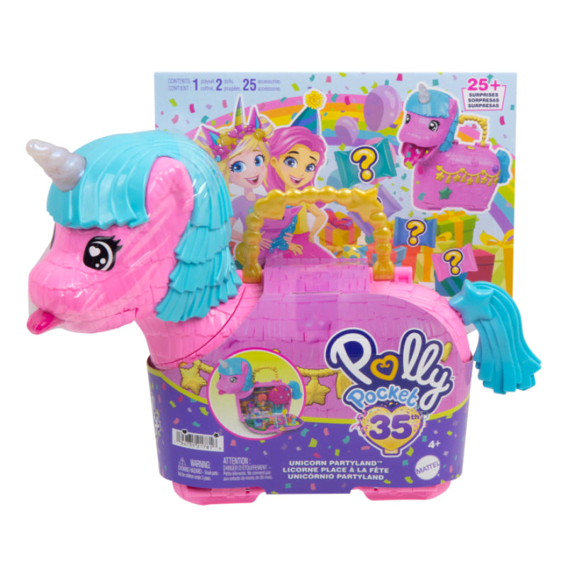 Set de juego de unicornios Partyland de Polly Pocket