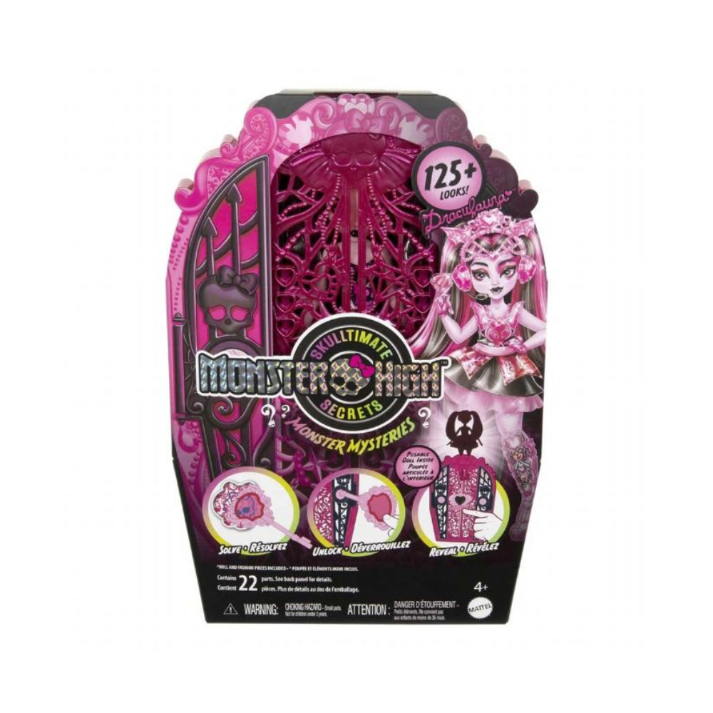 Set de juego de muñecas Draculaura de Monster High Skulltimate Secrets Monster Mysteries