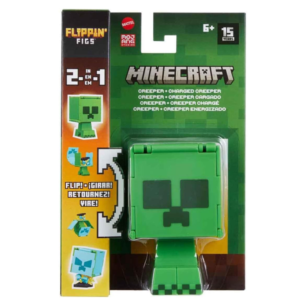 Surtido de figuras de juguete 2 en 1 Flippin' Figs de Minecraft