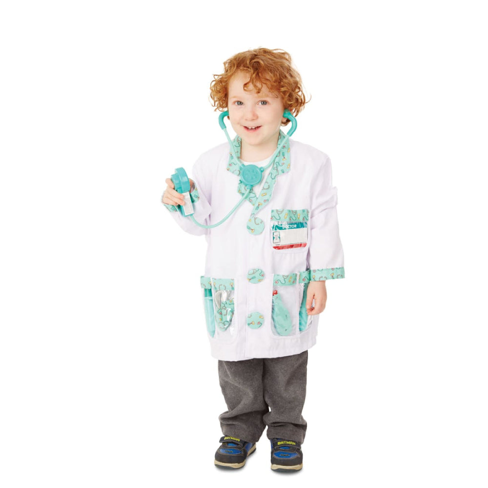 Conjunto de disfraz de médico para juego de rol para niños de Melissa &amp; Doug