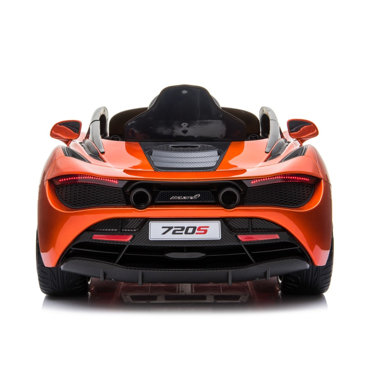 12V Licensed McLaren 720S with LED Lights - Orange - Curacao