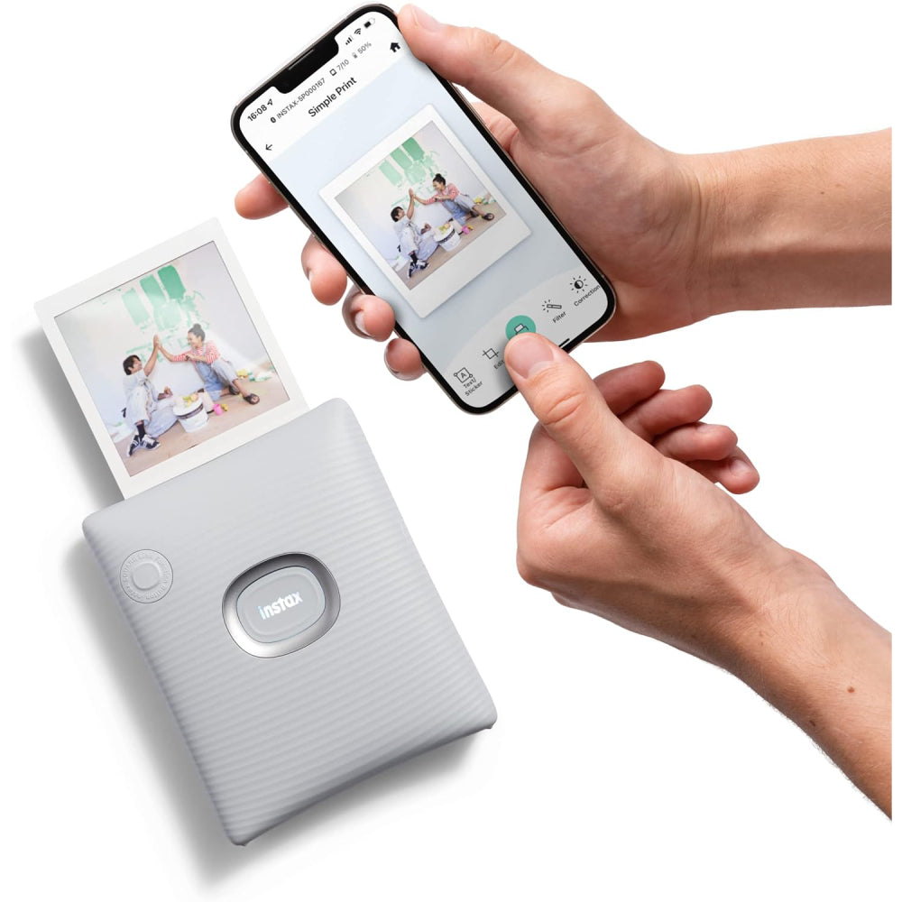 Fujifilm Instax Square Link Smartphone Printer - Ash White