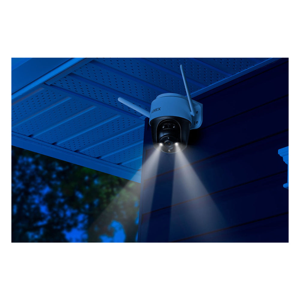 Lorex 2K Pan-Tilt Outdoor Wi-Fi Security Camera, Black/White