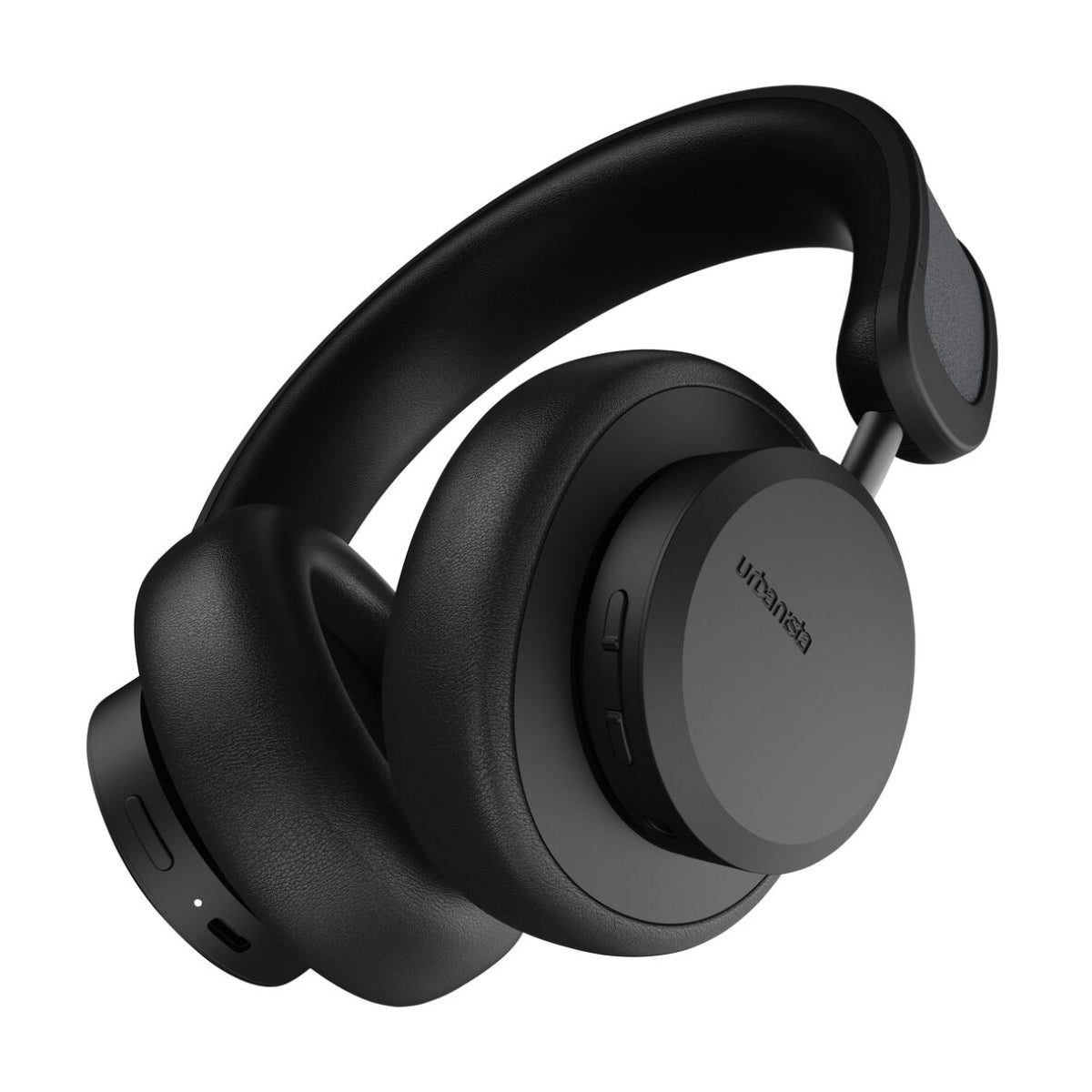 Urbanista Los Angeles Wireless Noise Canceling Self-Charging Solar Over-the-Ear Headphones - Midnight Black