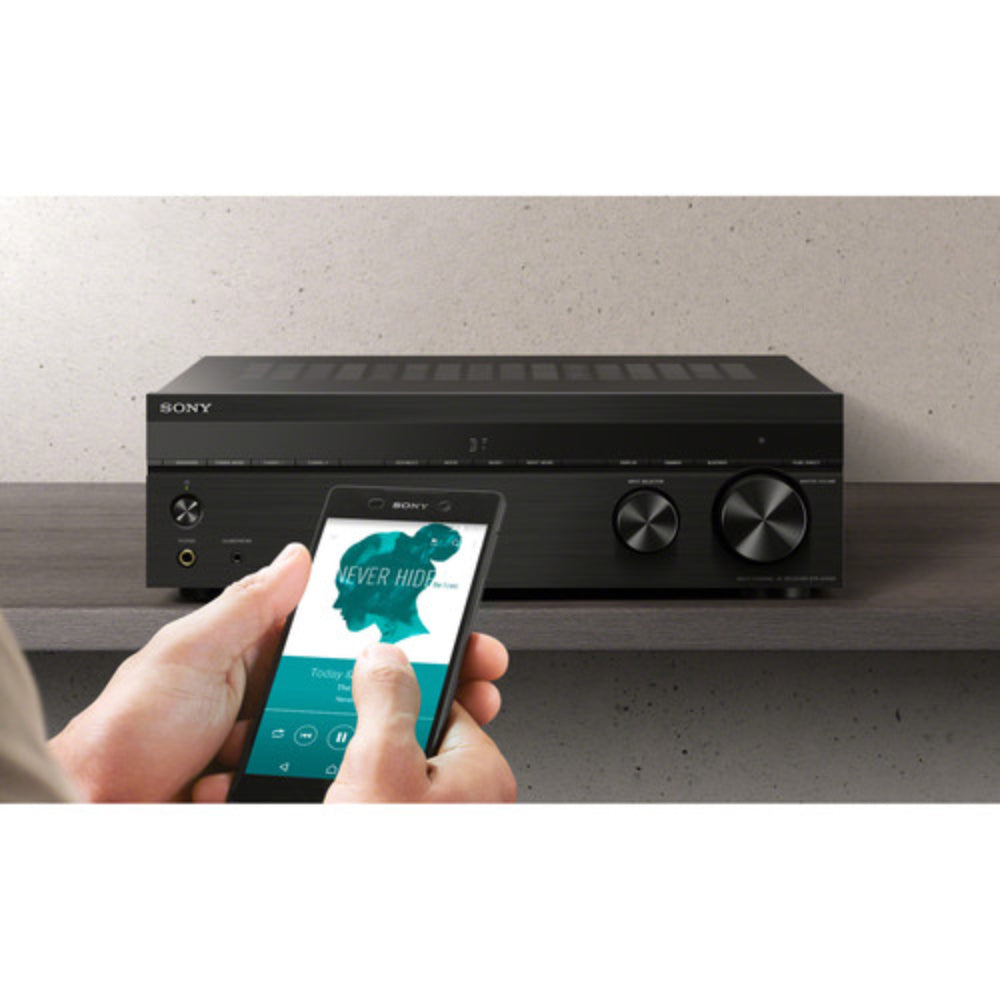 Receptor AV para cine en casa Sony STR-DH590 de 5.2 canales con tecnología Bluetooth, color negro