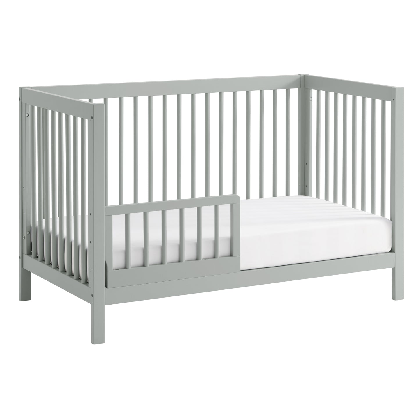 Cuna de madera 4 en 1 Essential Island de Soho Baby en color gris