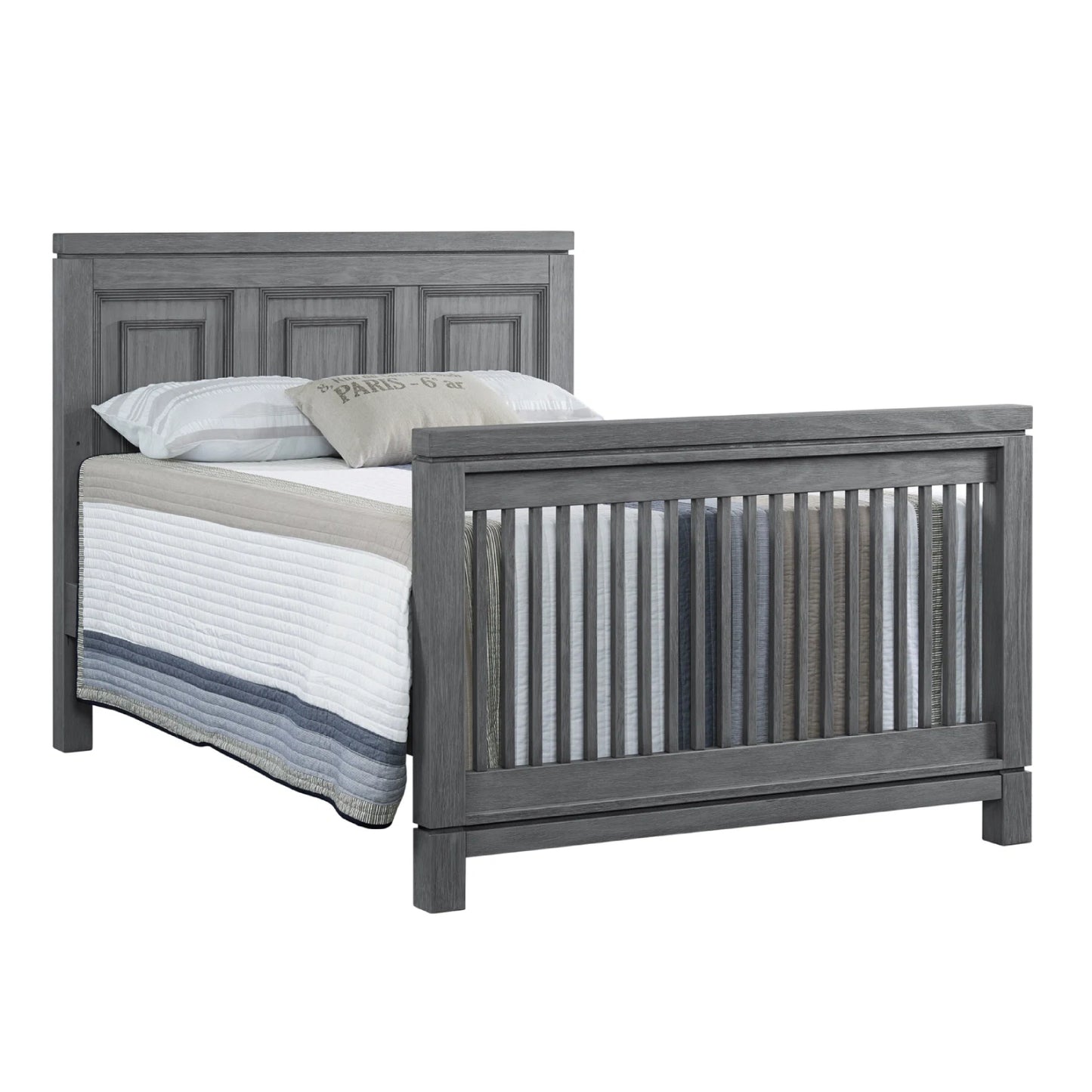 Soho Baby Manchester Rustic Gray 4-in-1 Convertible Crib