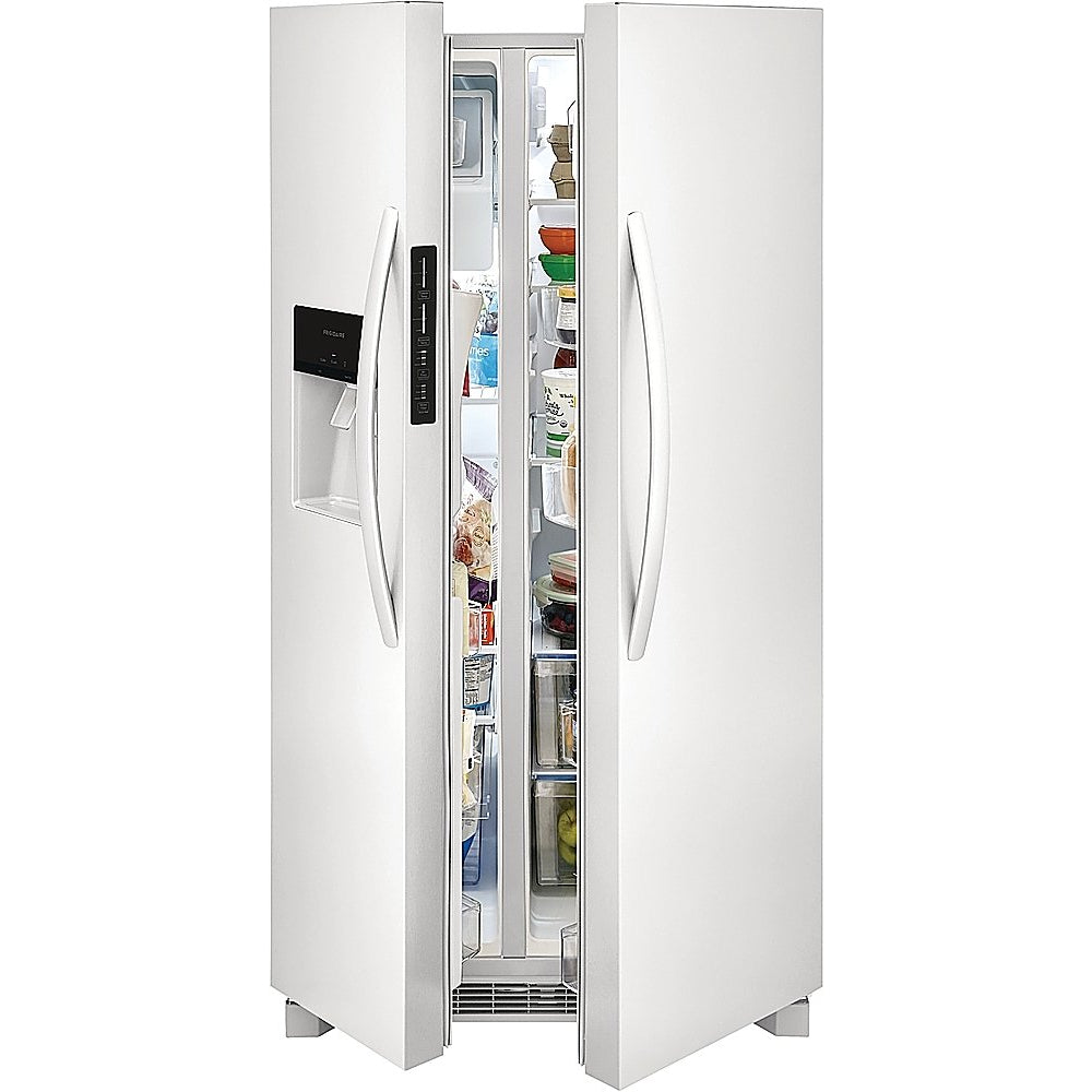 Frigidaire FRSS2623AW 25.6 cu. ft. Side-by-Side Refrigerator with Dispenser - White