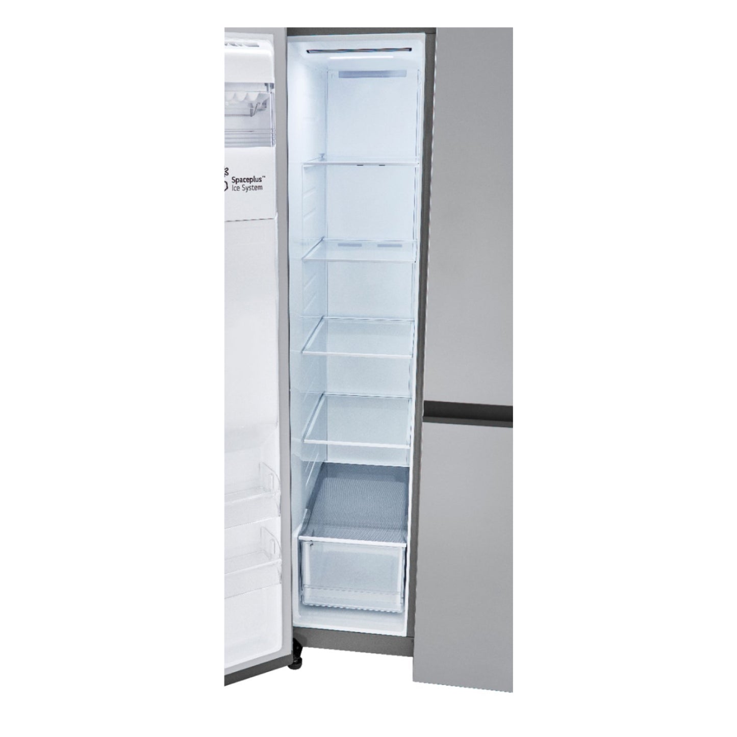 Refrigerador LG LRSXS2706S de acero inoxidable de 27 pies cúbicos de lado a lado 