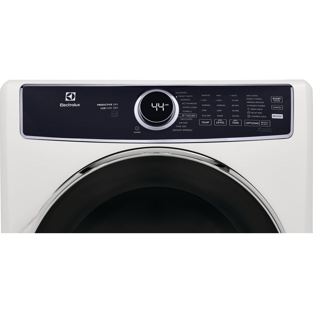 Electrolux ELFG7637AW 8 cu. ft. Front Load Washer with Smart Boost, Lux Care Plus Wash System, Perfect Steam - White, ENERGY STAR certified