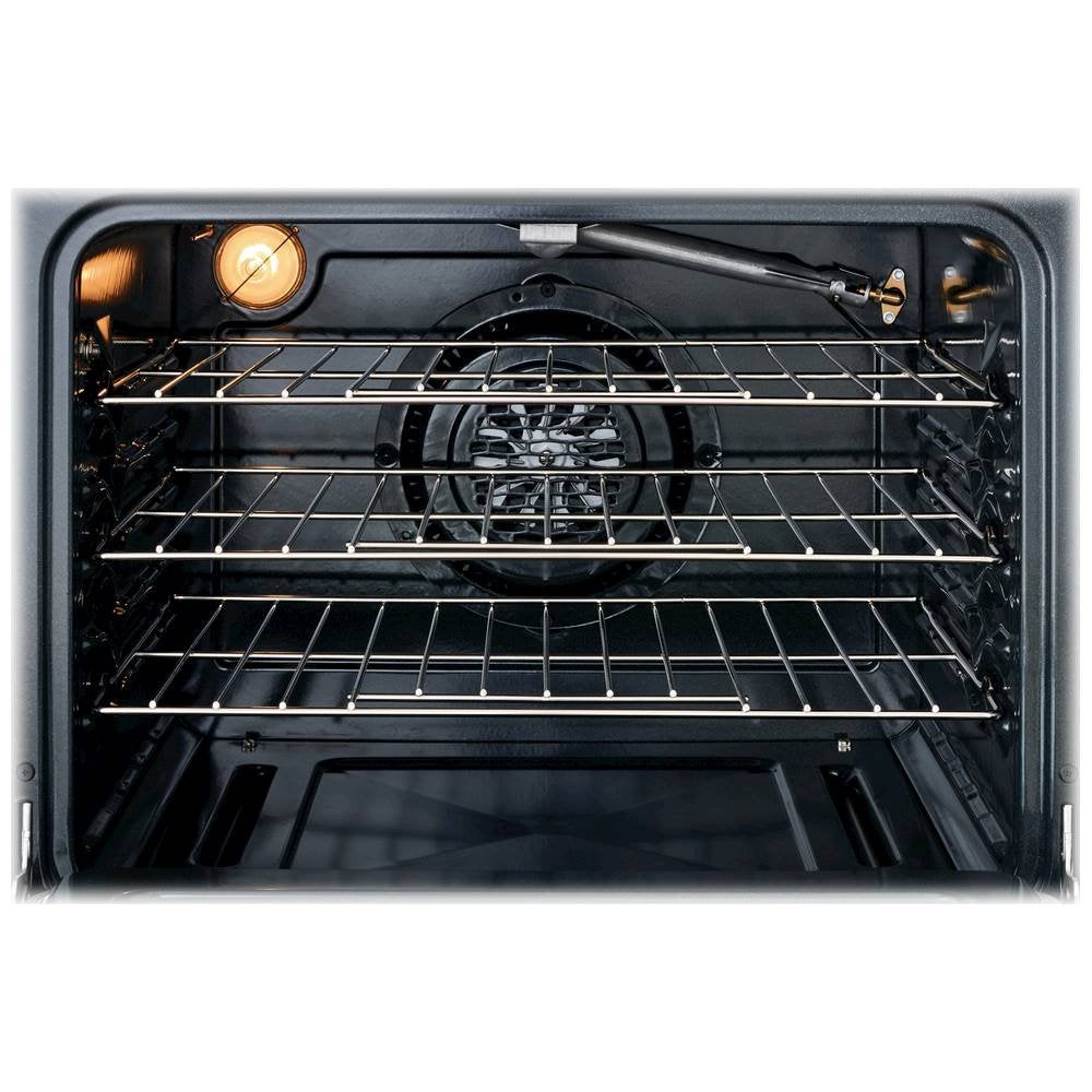 Cocina a gas independiente Frigidaire Gallery GCRG3060AD de 5,0 pies cúbicos con Air Fry - Acero inoxidable negro