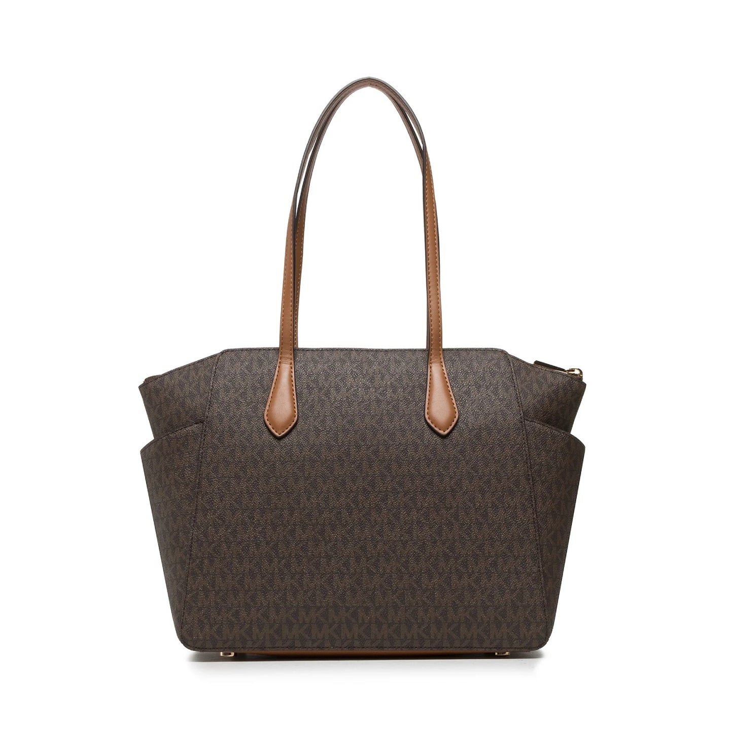 Michael Kors Marilyn Medium Top Zip Tote - Brown/Acorn