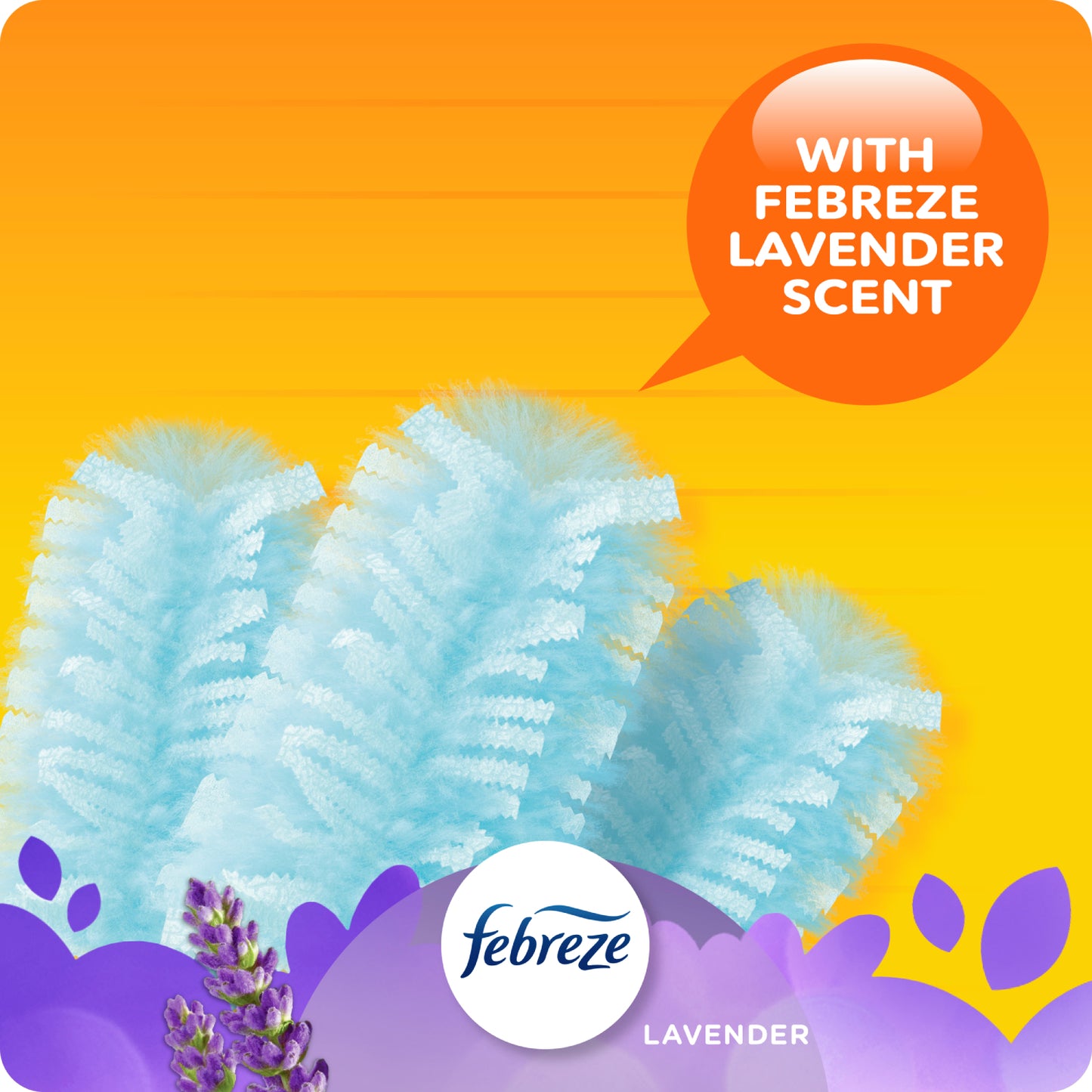 Recambios para plumeros multisuperficie Swiffer Dusters con aroma a lavanda Febreze (10 unidades)