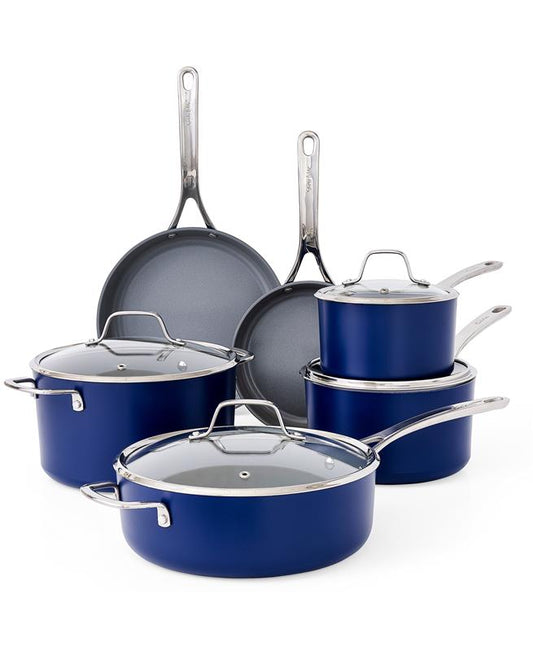 Gibson Sur La Table Angelie Nonstick Cookware Set (10-Piece)