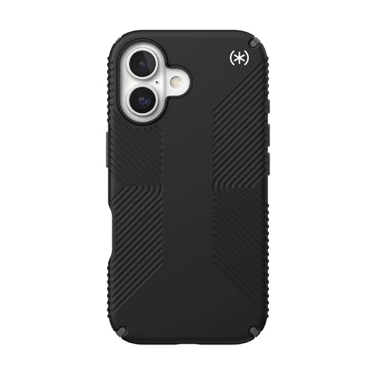 Speck Persidio2 Grip Case for Apple iPhone 16 - Black/Slate Gray