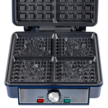Uncanny Brands WM5/DIP/PR1 Disney Frozen Elsa, Anna, and Olaf Deluxe Waffler- Blue