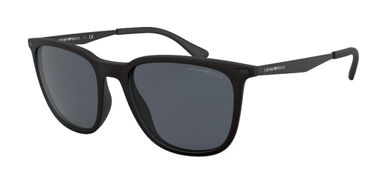 Emperio Armani Matte Black Grey Sunglasses