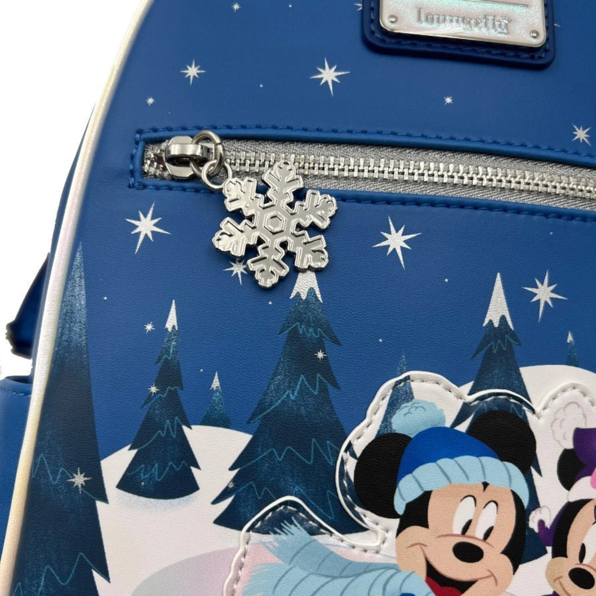 Loungefly Mickey Minnie Skating Mini Backpack - Blue