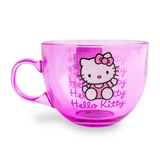 Sanrio Hello Kitty 16 oz Signature Glass Mug - Pink