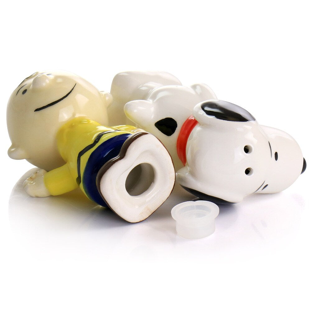 Gibson Peanuts Classic Pals Charlie Brown and Snoopy Figurine Salt and Pepper Shaker (Set of 2)