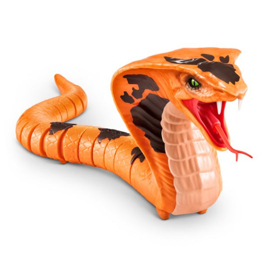 Robo Alive King Cobra Moving Snake Toy - Orange