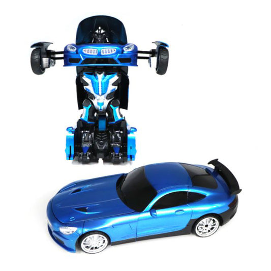 Transforming Robot Remote Control Car - Blue