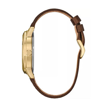 Citizen Eco-Drive Disney Donald Duck and Crew Men's 40.5mm Brown Strap Watch - Beige Dial